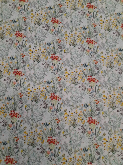 Tecido Vaiela | 100% Algodão Orgânico | Floral