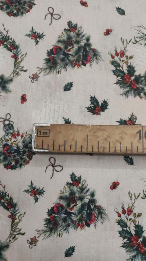 Tecido Algodão | 100% Algodão | Natal | Azevinho – Image 3