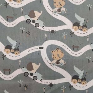 Tecido 100% Algodão | Estampado Infantil | Poppy | Caminhos da Selva