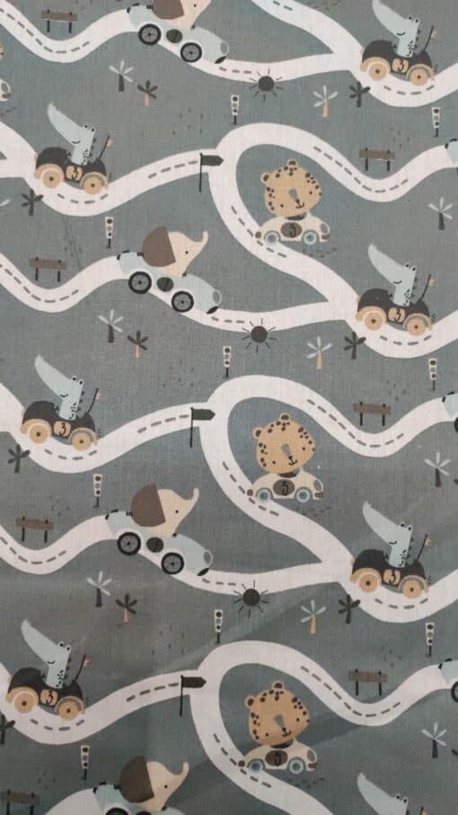 Tecido 100% Algodão | Estampado Infantil | Poppy | Caminhos da Selva