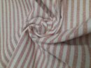 Tecido Decoração | Linho Alentejano | Estampado | Risca Fina | Vermelho/Cru/Lurex Dourado