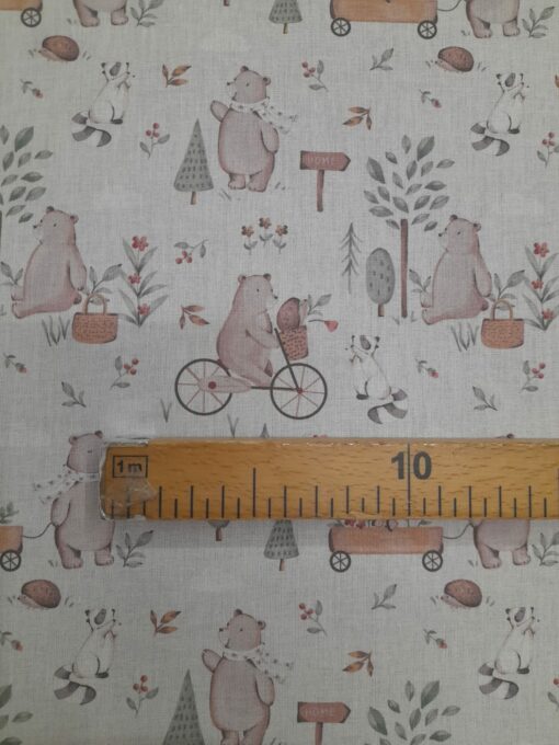 Tecido 100% Algodão | Estampado Infantil | Animais do Bosque - Image 3