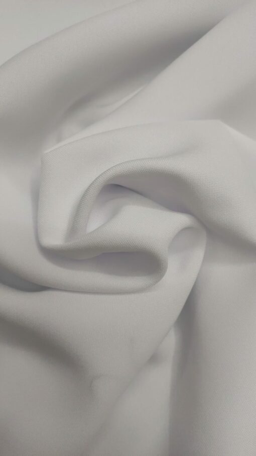 Minimat Fabric | 100% Polyester | Plain | White 1
