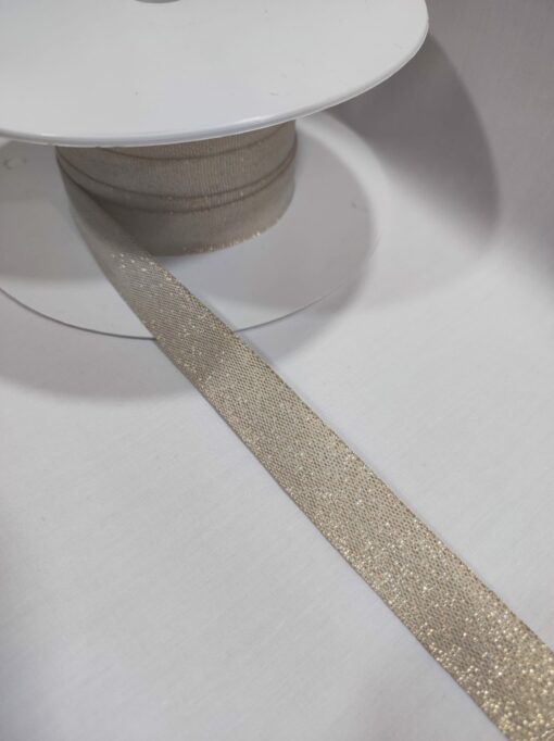 Fita de Nastro | 1,5 cm | Lurex Dourado