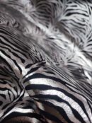 Tecido Temático | Carnaval | Print Zebra | Lurex Prateado