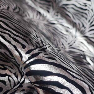 Tecido Temático | Carnaval | Print Zebra | Lurex Prateado