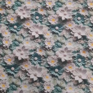 Tecido Policanvas | Estampado 3D | Floral