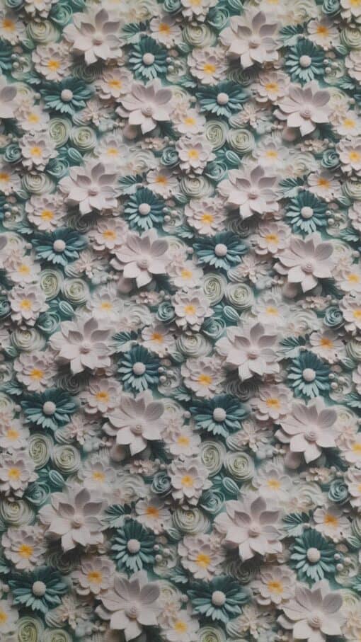 Tejido Policanvas | Estampado 3D | Floral