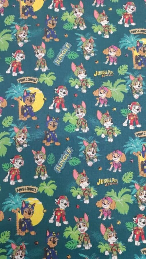Tecido Algodão | Estampado Infantil | Mascotte | Patrulha Pata