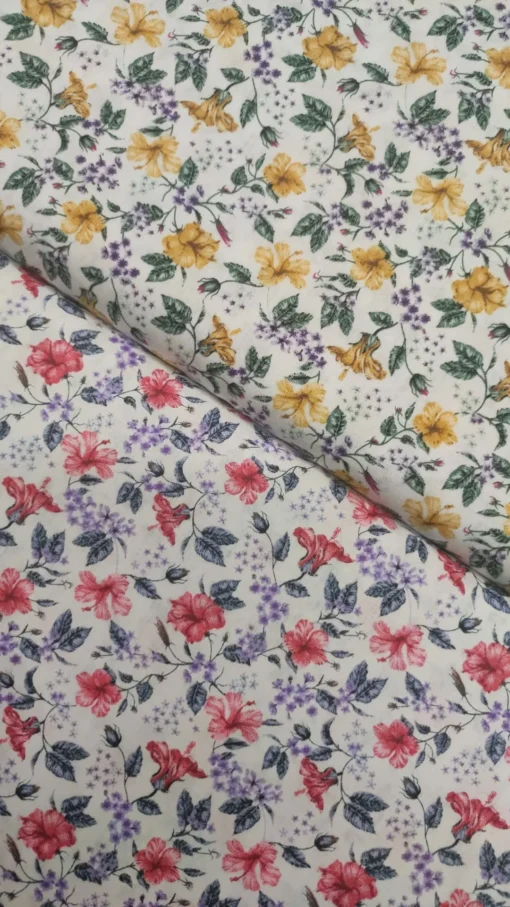 Tecido Algodão | 100% Algodão | Estampado | Floral - Image 2