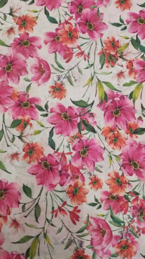 Tissu | Vêtements | 100% Coton | Imprimé | Floral