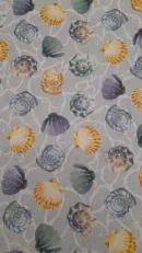 Tecido Sarja | Algodão | Estampado | Conchas