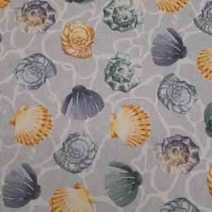 Tecido Sarja | Algodão | Estampado | Conchas