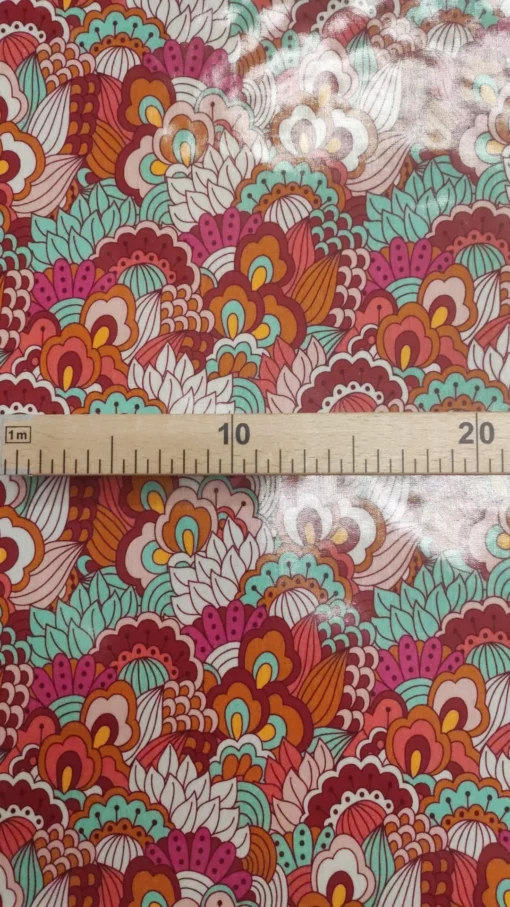 Tecido Plastificado | Estilo Retro | Anos 60/70 | Floral - Image 2