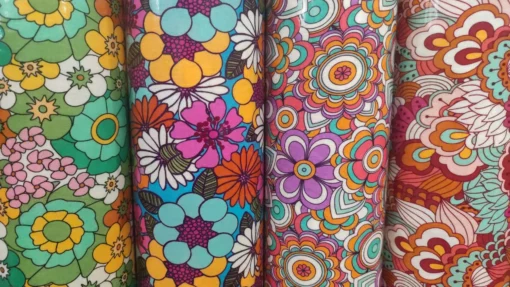 Tecido Plastificado | Estilo Retro | Anos 60/70 | Floral - Image 4
