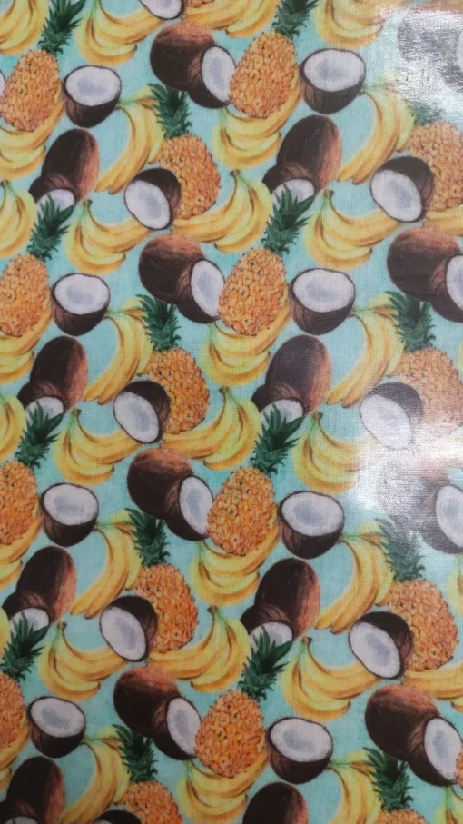 Tejido plastificado | Estampado | Tropical | Frutas tropicales