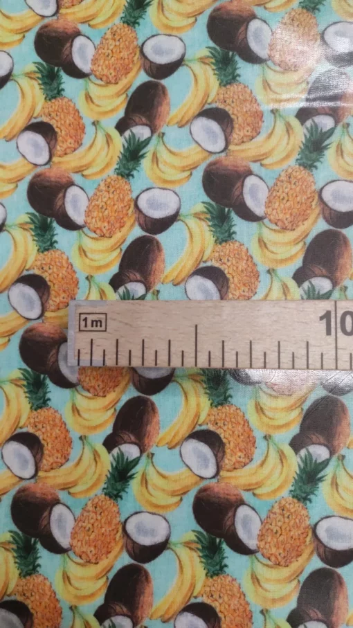 Tecido Plastificado | Estampado | Tropical | Frutas Tropicais - Imagen 4