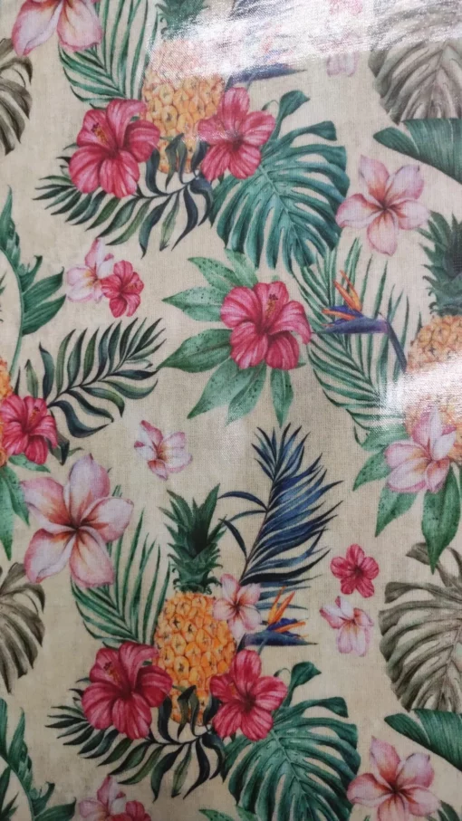 Tissu plastifié | Imprimé | Tropical | Floral