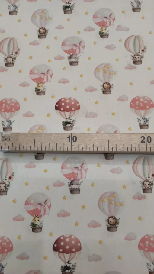 Tecido 100% Algodão | Estampado Infantil | Selva no Balão - Imagen 2