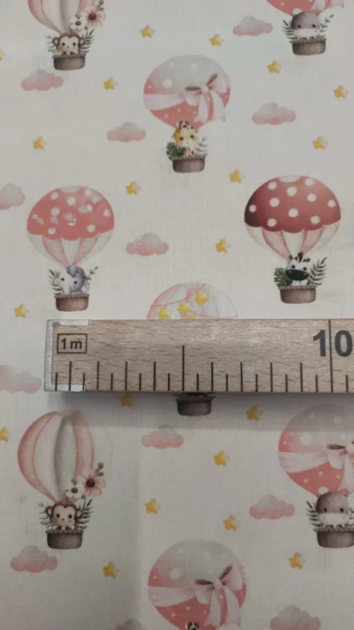 Tecido 100% Algodão | Estampado Infantil | Selva no Balão - Imagen 3