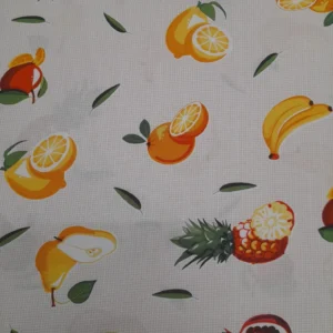 Atoalhado | 100% Poliéster | Estampado | Frutas