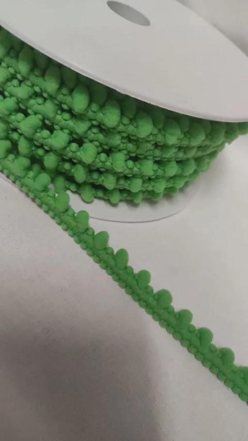 Fita Pompom | Pompom Mini | Algodão | Verde Relva 236