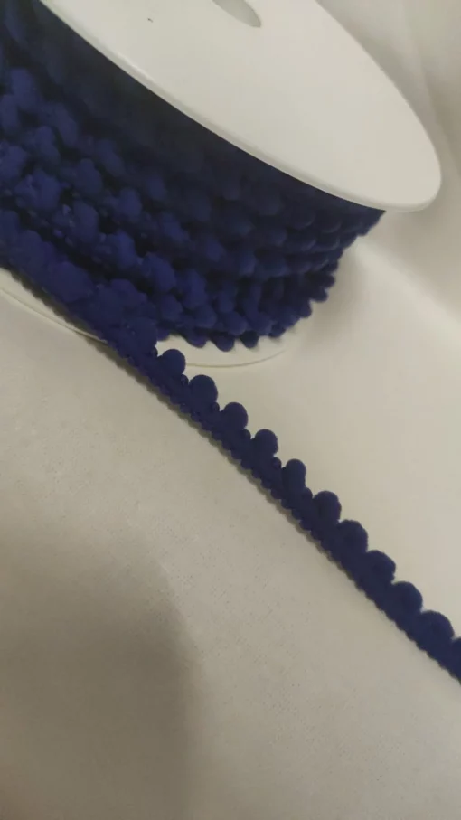 Pompón cinta | Pompón Mini | Algodón | Azul 253