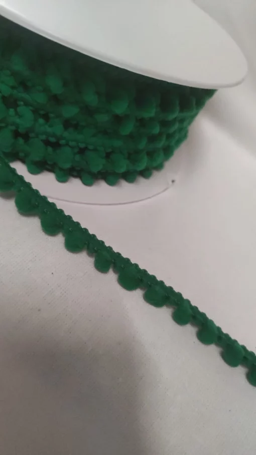 Fita Pompom | Pompom Mini | Algodão | Verde Bandeira 238