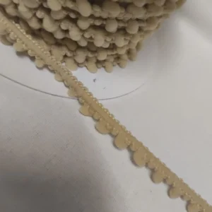 Fita Pompom | Pompom Mini | Algodão | Bege 218