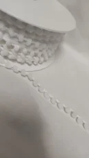Fita Pompom | Pompom Mini | Algodão | Branco 202