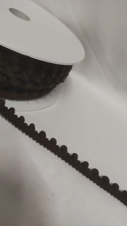 Pompom Tape | Pompom Mini | Cotton | Dark Brown 272