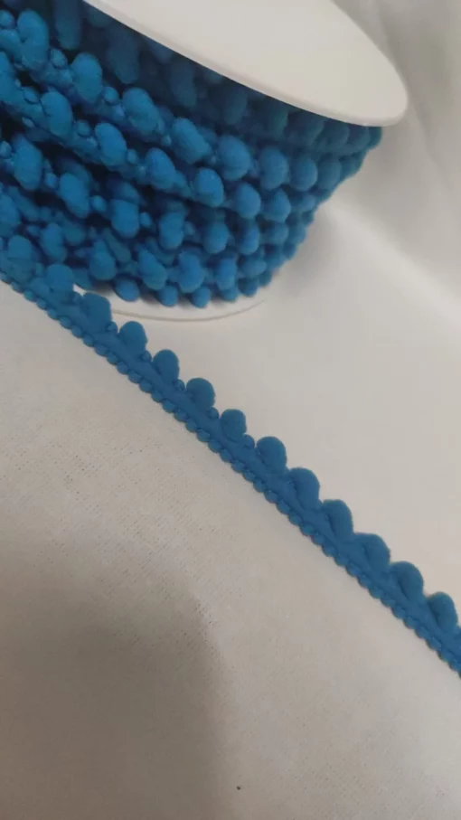 Pompom Ruban | Pompom Mini | Coton | Turquoise 249