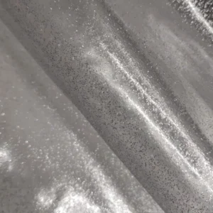 Plástico Cristal | Cristal Glitter | Prateado