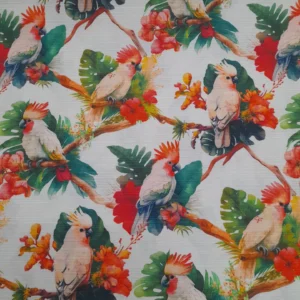Tecido Outdoor | Impermeável | Estampado | Cacatua (catatua)