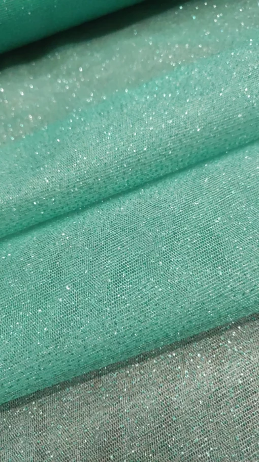 Tulle Strass | Extra Brilho | Verde Água (Acqua 44) - Image 2