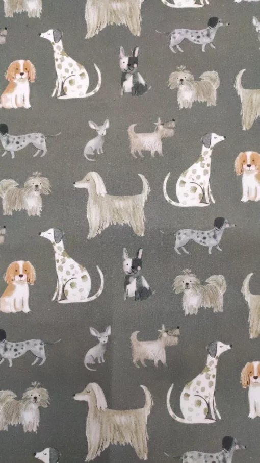 Fabric 100% Cotton | Digital Print | Poppy | Dogs