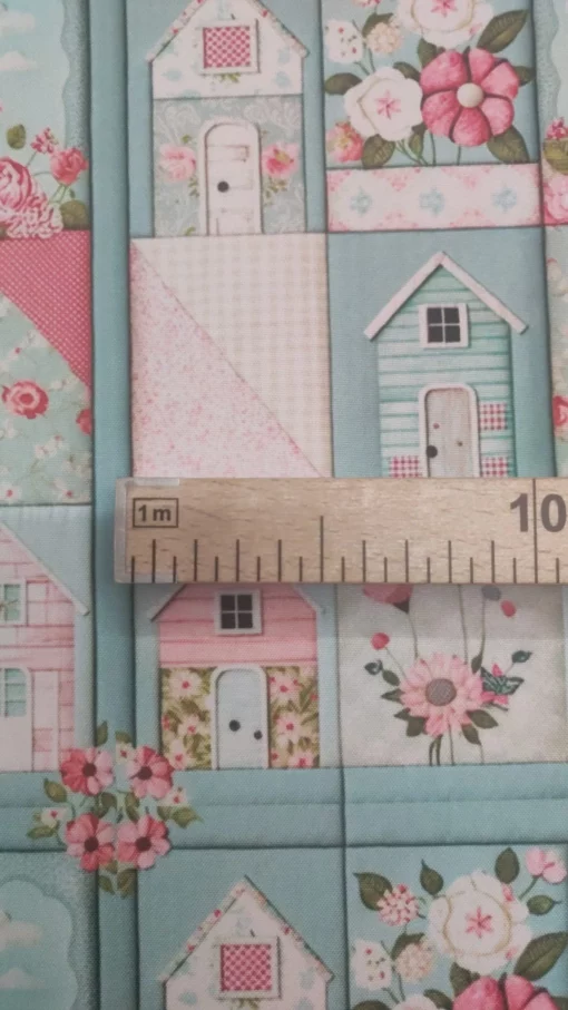 Minimat | 100% Poliéster | Áqua Repelente | Patchwork Little House - Image 3