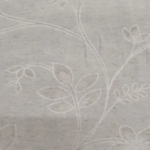 Tecido Adamascado | Decoração | Floral Fundo Bege