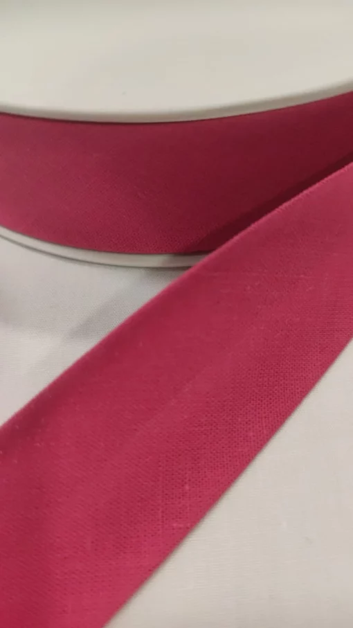 Fita de Viés | Algodão | 3Cm | Rosa Fucsia