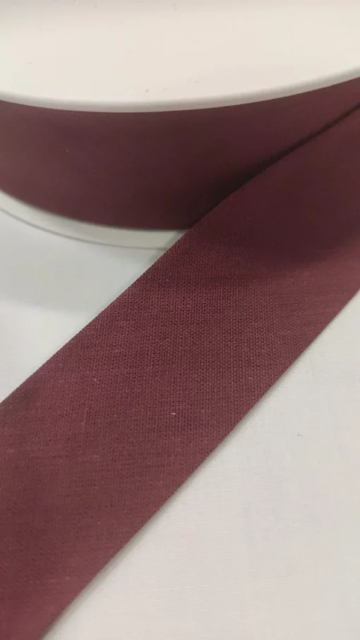 Ruban de biais | Coton | 3Cm | Bordeaux 8