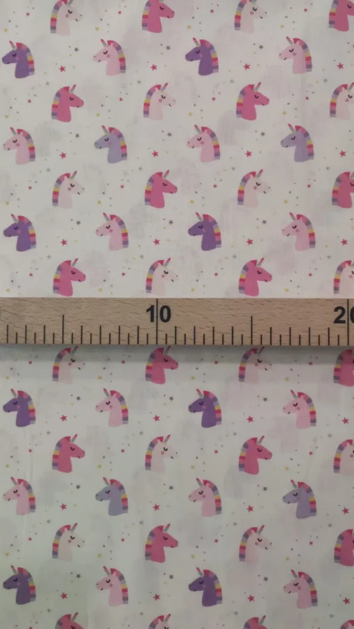 Tecido 100% Algodão | Estampado Infantil | Unicórnios - Imagen 2