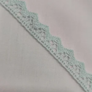 Fita de Renda | Algodão | Pontinha | Verde Água