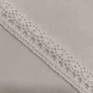 Fita de Renda | Algodão | Pontinha em Flor | Branco