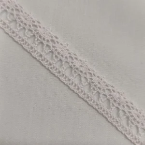 Fita de Renda | Algodão | Pontinha em Flor | Rosa Claro
