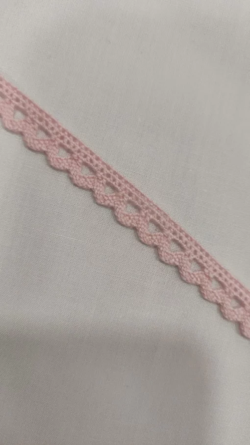 Cinta de encaje | Algodón | Pontinha | Rosa bebé