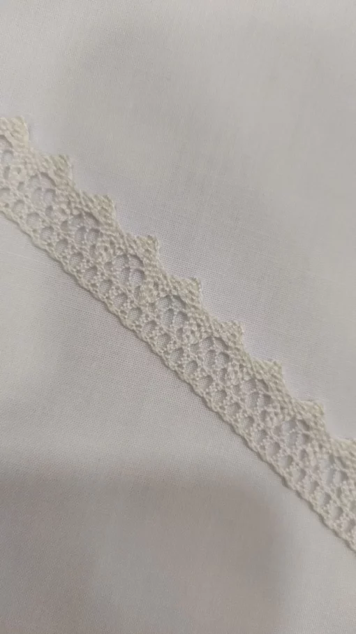 Fita de Renda | Algodão | Pontinha | Cru