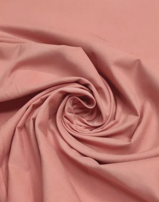 Tela 100% Algodón | Bombazine | Raya fina | Rosa rubor (091)