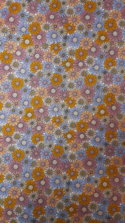 Tecido 100% Algodão | Estampado Digital | Poppy | Margaridas - Imagen 2