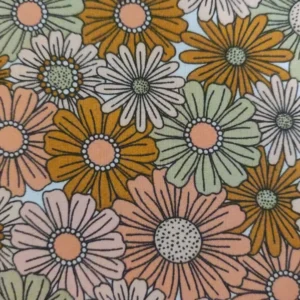 Tecido 100% Algodão | Estampado Digital | Poppy | Margaridas