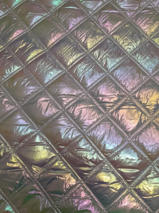 Tissu matelassé | Double face | Imperméable | Holographique